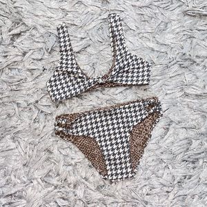 Acacia Honey Houndstooth 2pc